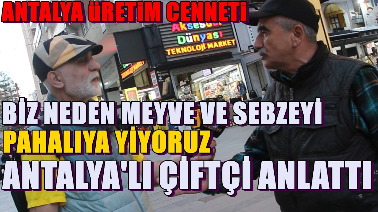 ANTALYA'LI &Ccedil;İFT&Ccedil;İDEN &Ccedil;ARPICI A&Ccedil;IKLAMALAR #zdayı #sokakr&ouml;portajları #g&uuml;ndem