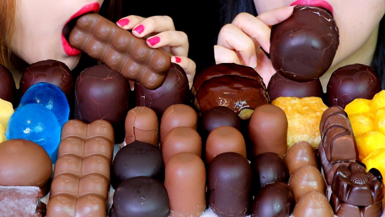 ASMR BUBBLY CHOCOLATE, CHOCOLATE COVERED MARSHMALLOWS, CHEESE MOCHI, ICE CREAM, JELLY BALLS, CAKE 먹방