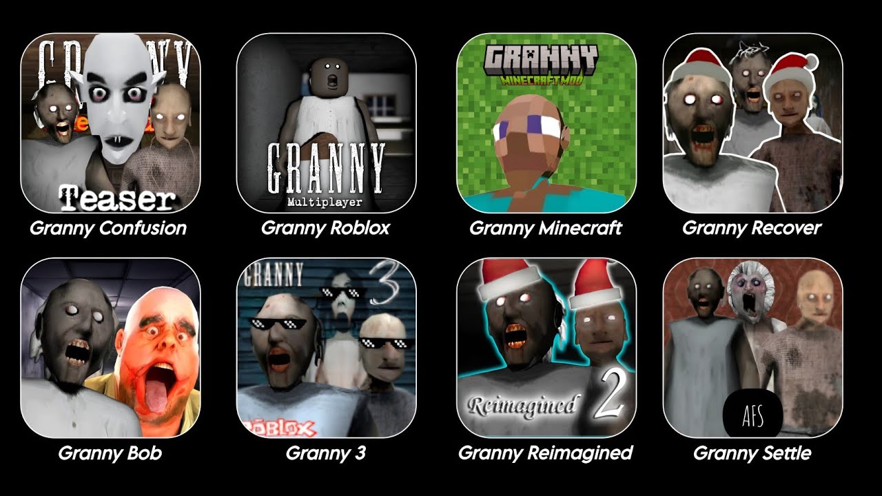 Granny Minecraft Granny Roblox Granny Recover Granny Confusion Granny 3 New Door Escape 