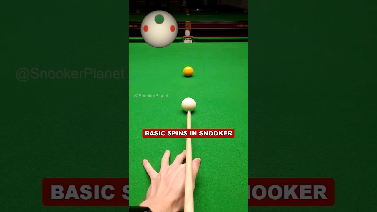 Basic spins in snooker #billiards #snooker #tips #tutorial