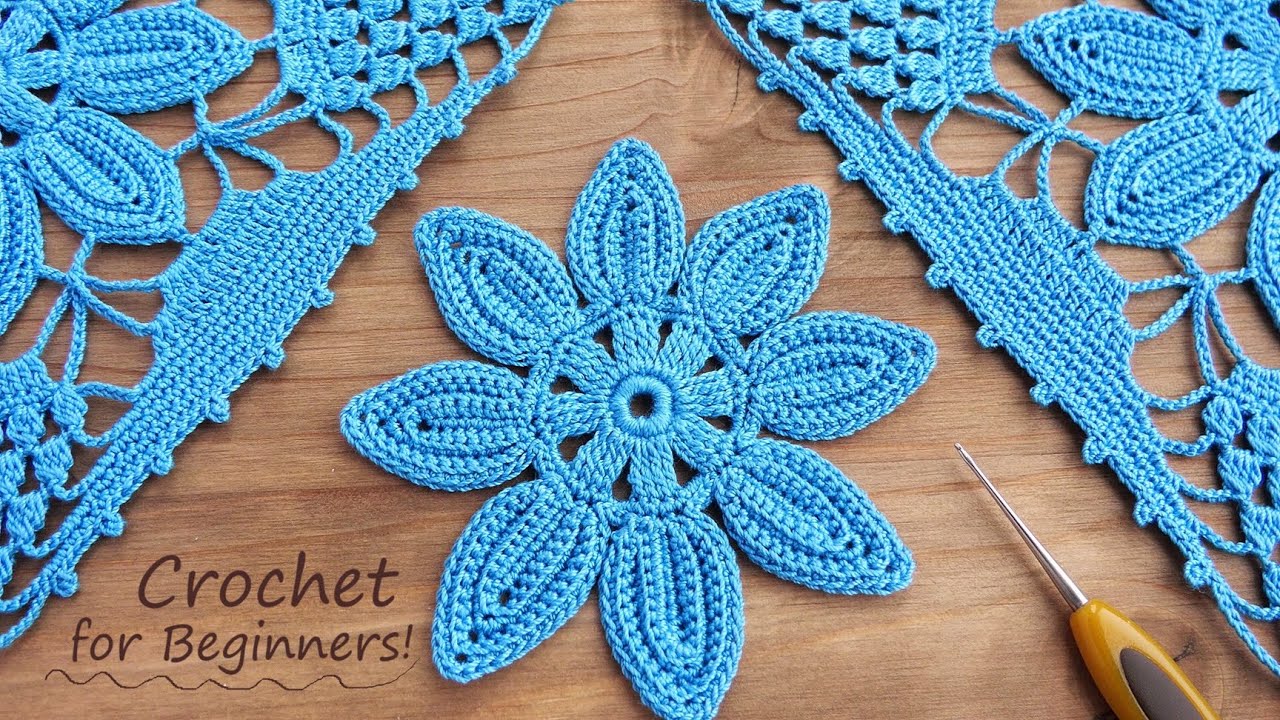 Crochet SUPER EASY AND BEAUTIFUL FLOWER for beginners! CROCHET PATTERN Step by step guide