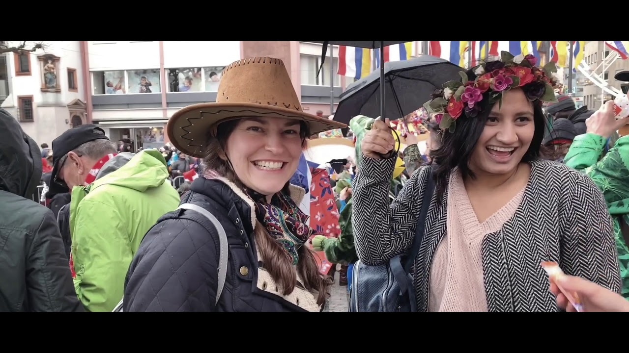 Mainz rainy Carnival 2019. マインツ雨の日のカーニバル２０１９