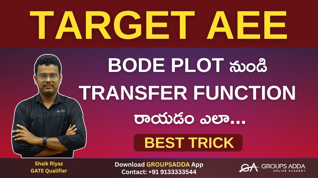 BODE PLOT నుండి TRANSFER FUNCTION రాయడం ఎలా...ll AEE