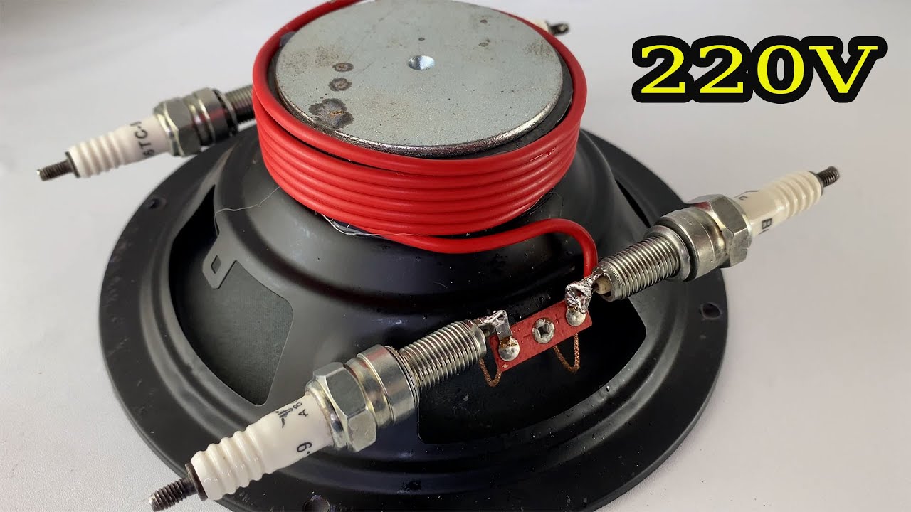 Top 8 awesome create 220v 10000w free electricity energy from by pvc copper wire & speaker tools
