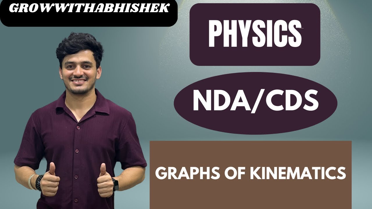 Graphs in Kinematics | Physics for NDA & CDS | Concept Made Simple.