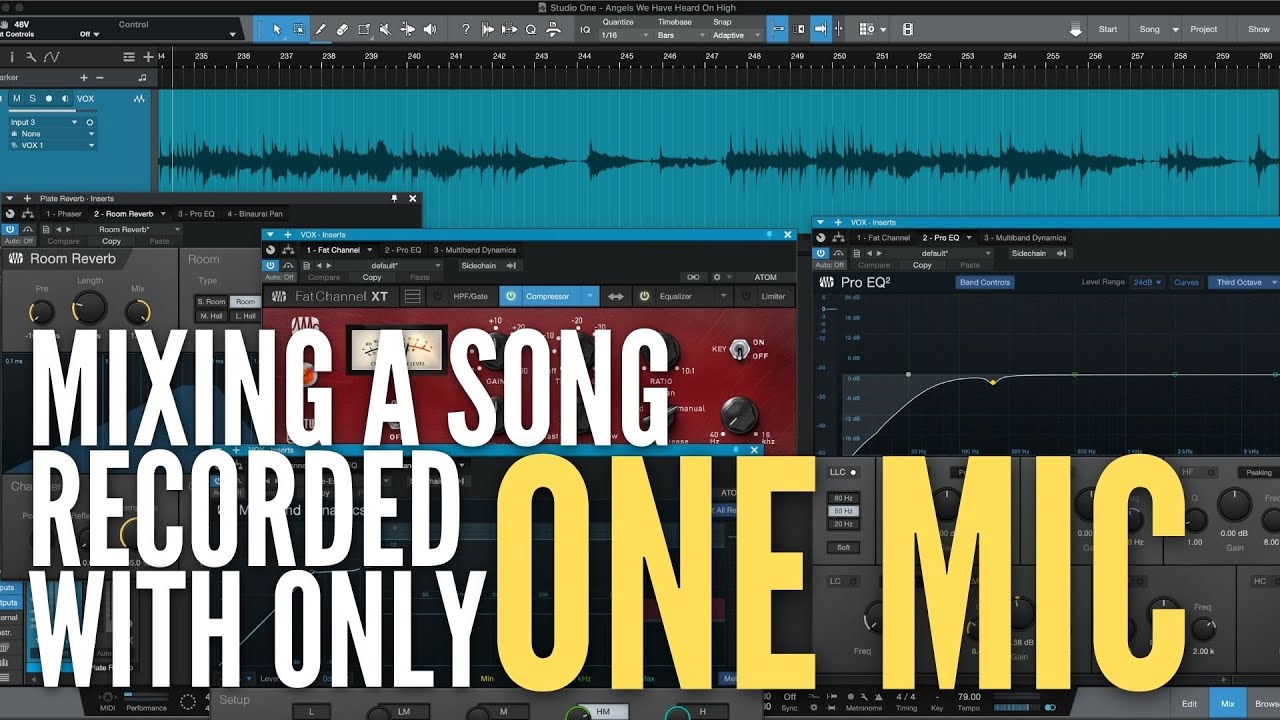 Mixing a Song Recorded with ONE Mic