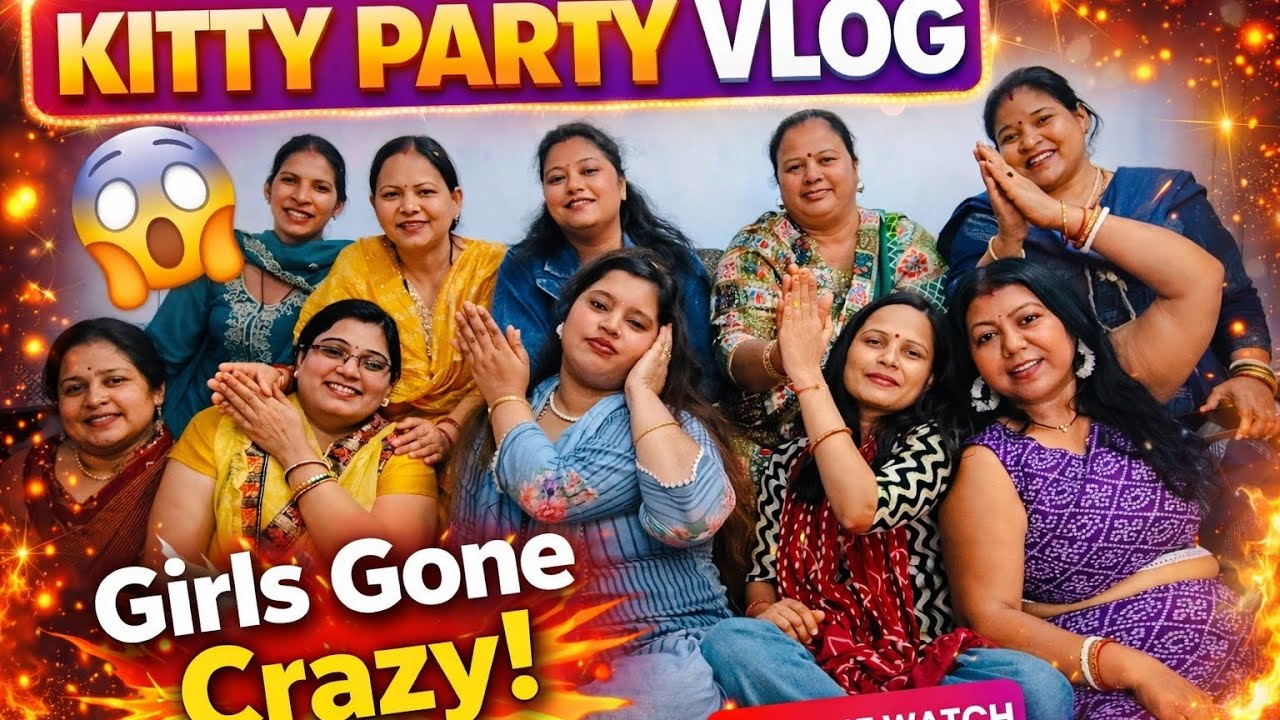 Kitty Party Vlog 🎉 | Fun Games, Unlimited Masti & Tasty Food | Full Day Fun 😍 #vlogs 