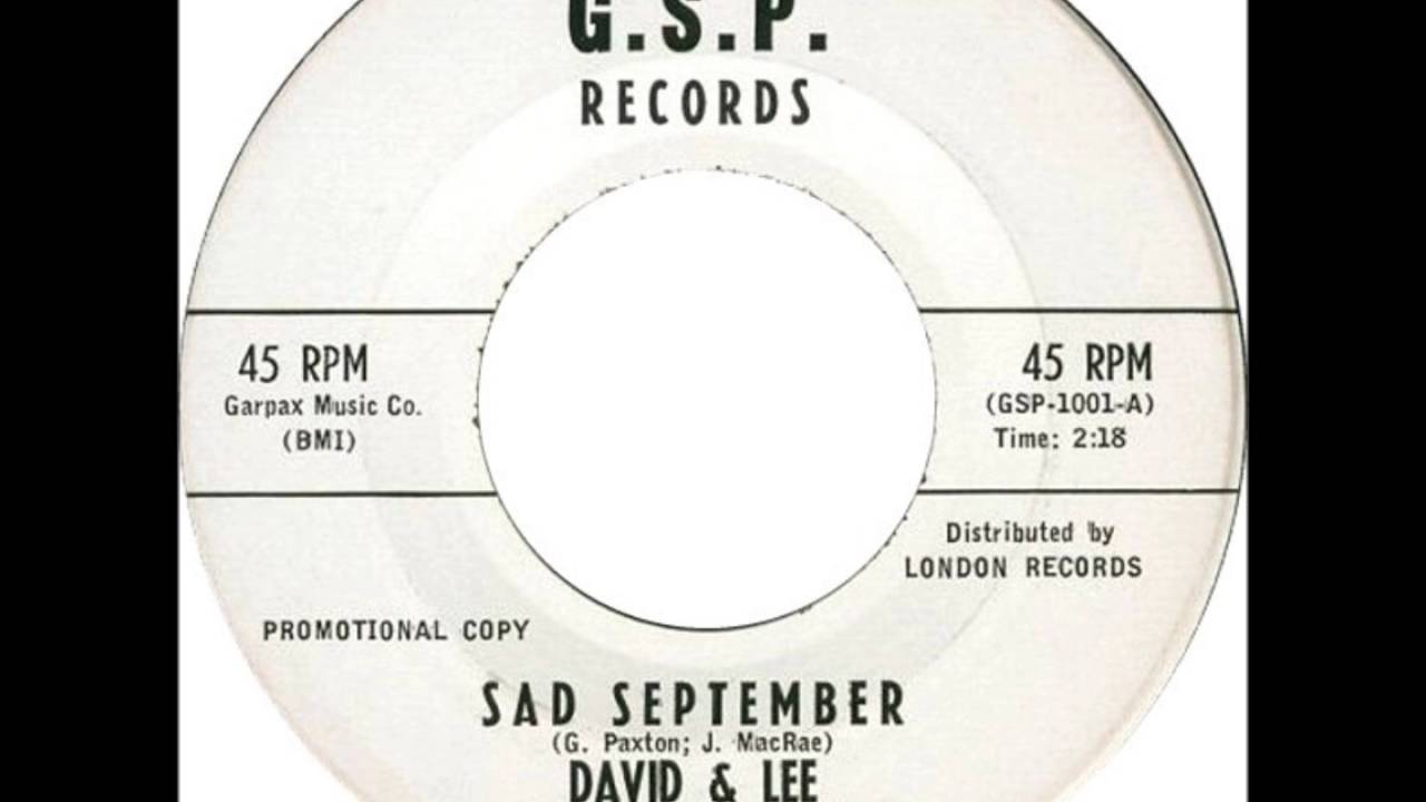 David And Lee - Sad September
