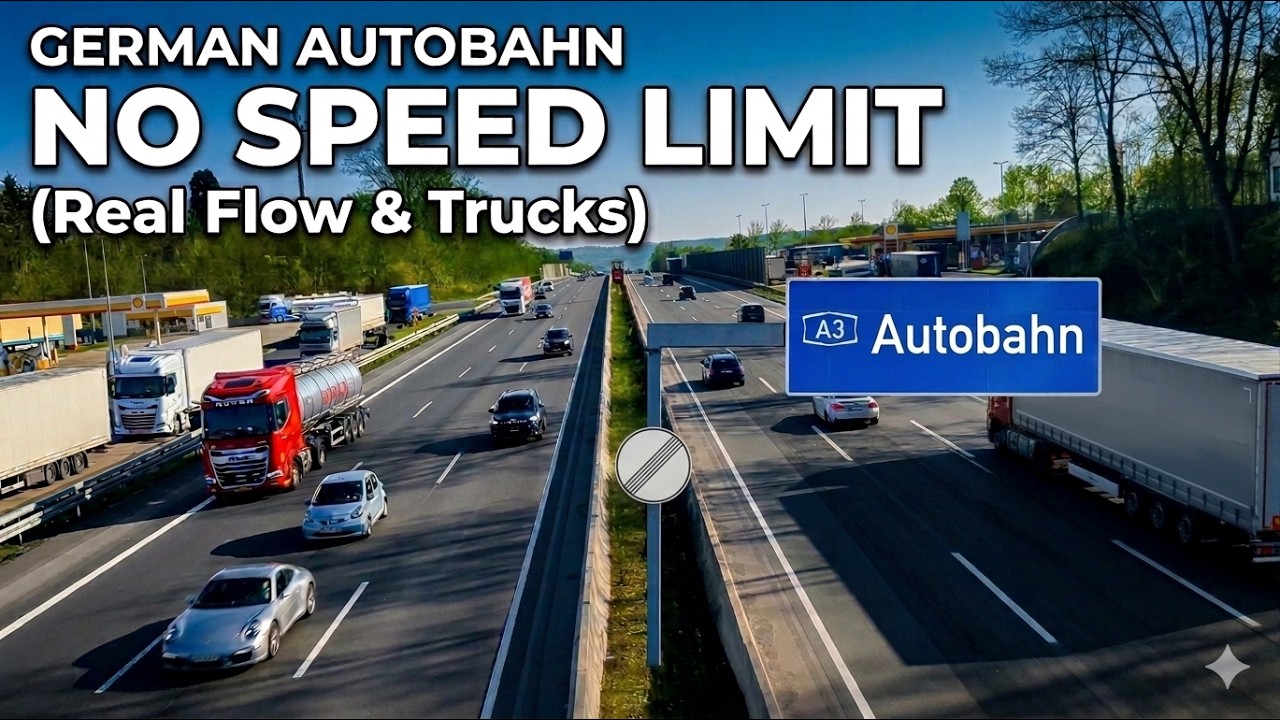 German Highway, Deutsche Autobahn 4K