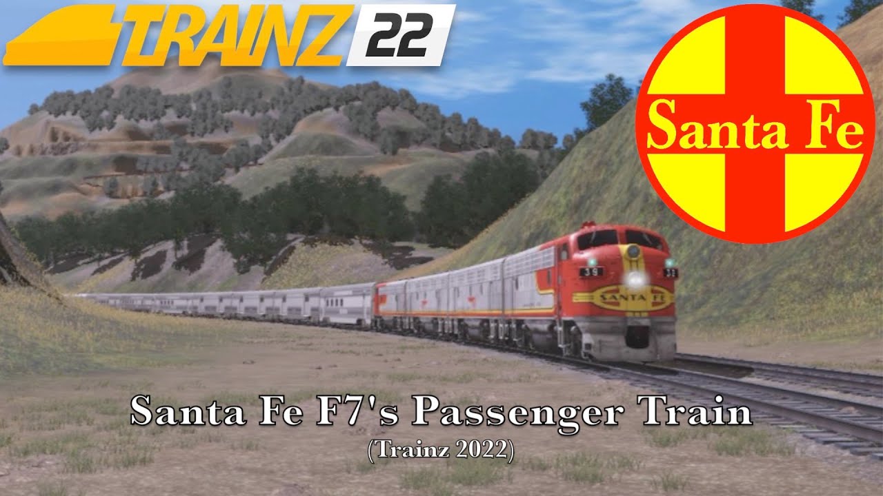 Santa Fe F7's Passenger Train (Trainz 2022)