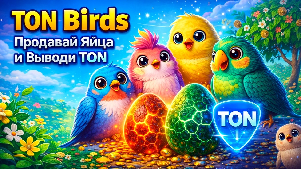 TON Birds - Новая Игра На TON | Обзор Игры
