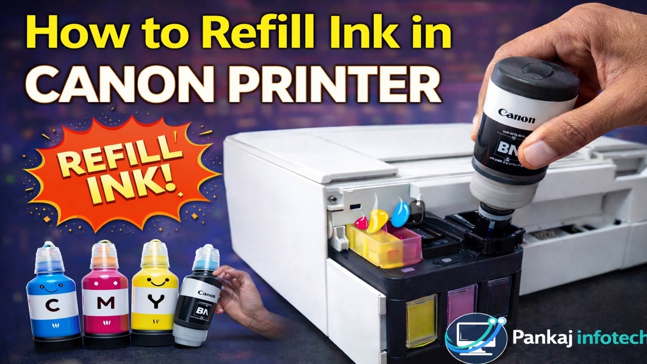 How to Refill Ink in Canon Printer | Canon Ink Refill Full Process