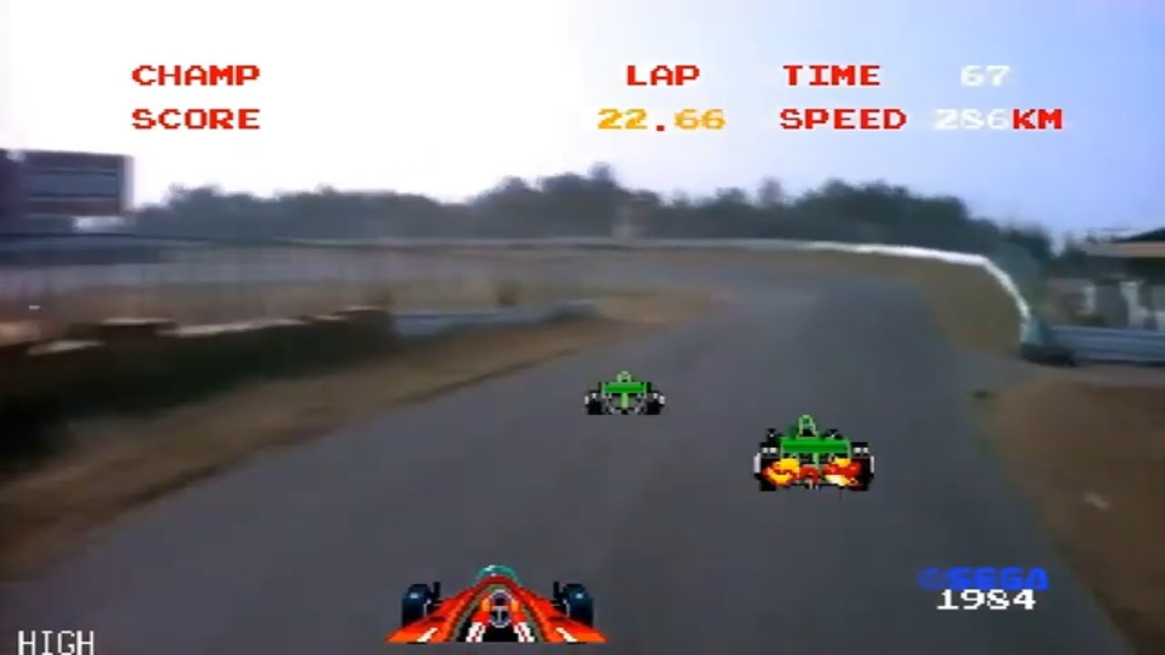 GP World - Sega LaserDisc Hardware - East GP - Corrida Completa/Full Race