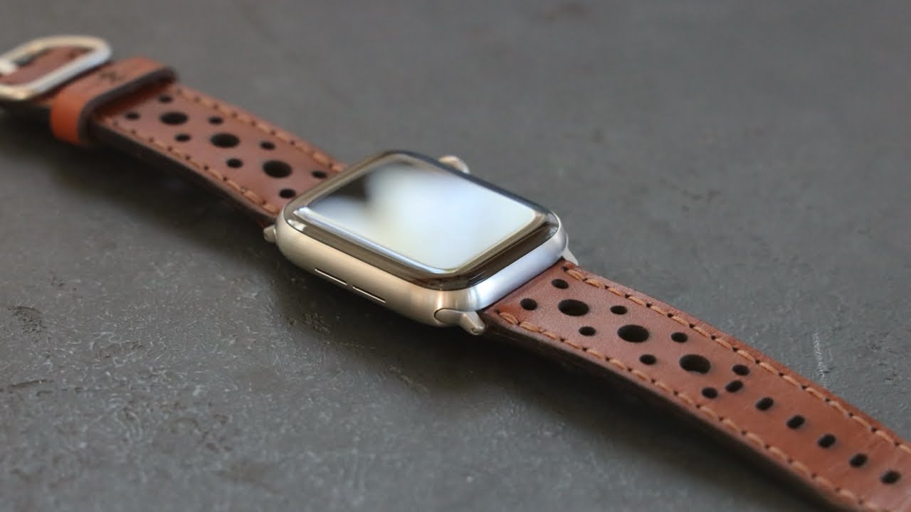 Unboxing Apple Watch Series 6 Titanium with Saddle Brown Leather Link