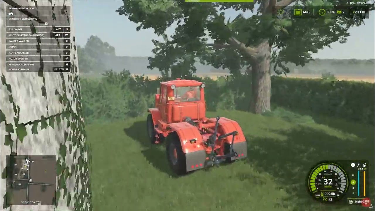 drivin grain with the MTZ 80
