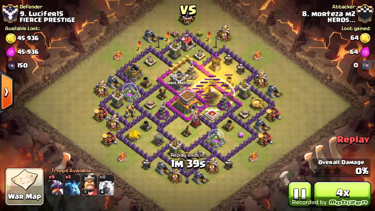 Best TH8 WAR BASE-Anti Dragon and hog BASE!!!