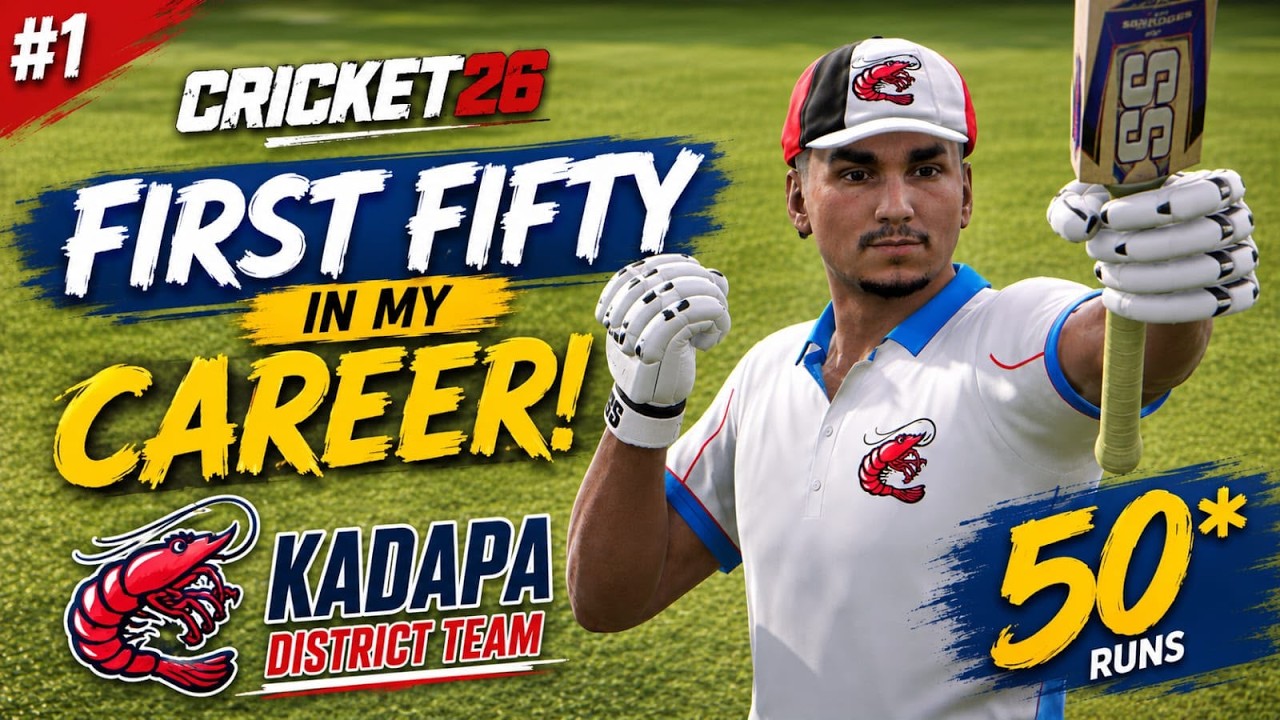 🏏 MY CRICKET JOURNEY BEGINS! 🔥 Cricket 26 Career Mode Ep 1