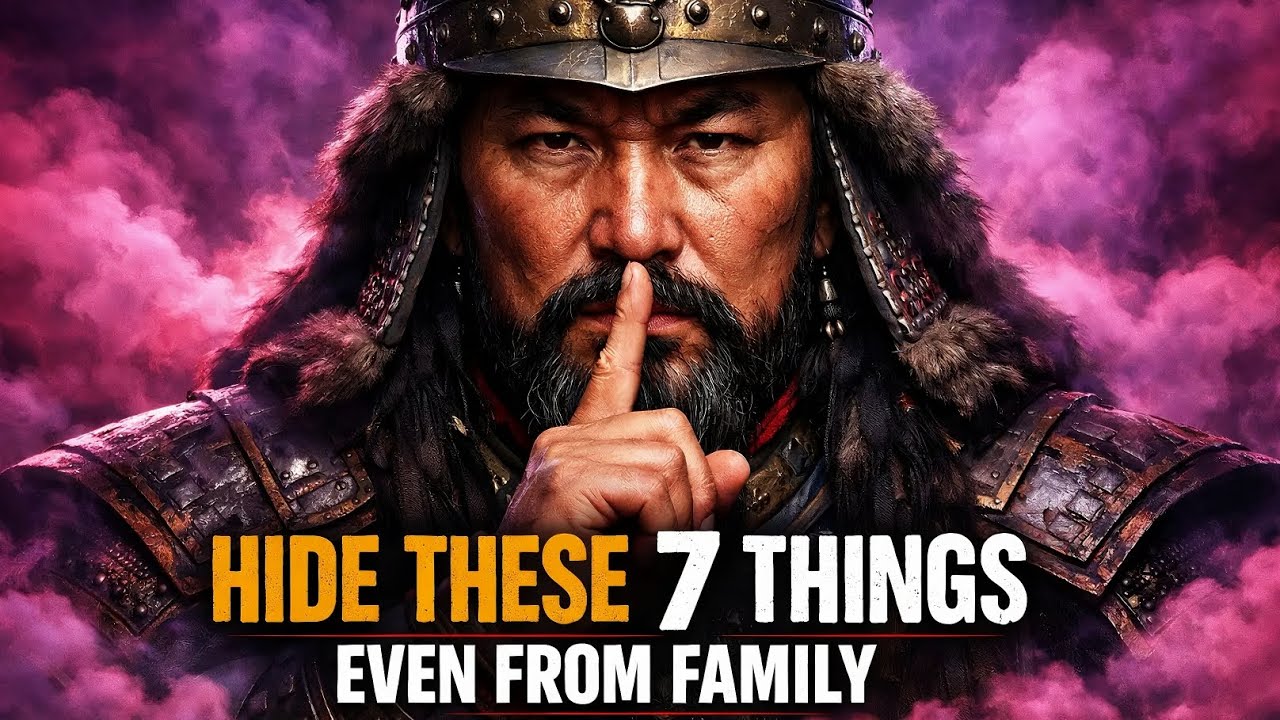 Never Reveal These 7 Things (Not Even To Your Family) | Genghis Khan Warning