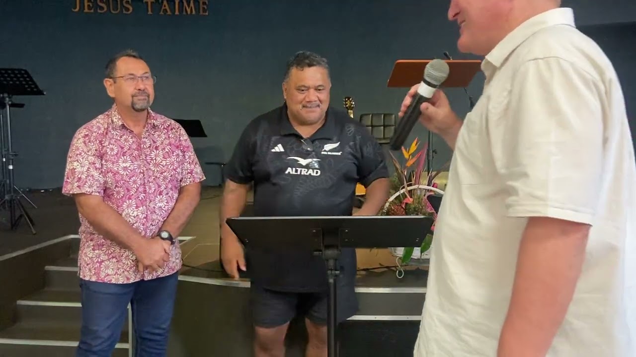 Pastor Paul Kauri -  AOG Superintendant  the Cook Islands / Papeete Orovini Church 