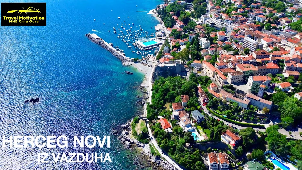 HERCEG NOVI grad i obala iz vazduha u Junu 2025 - HERCEG NOVI City [4K Aerial View] MNE Crna Gora