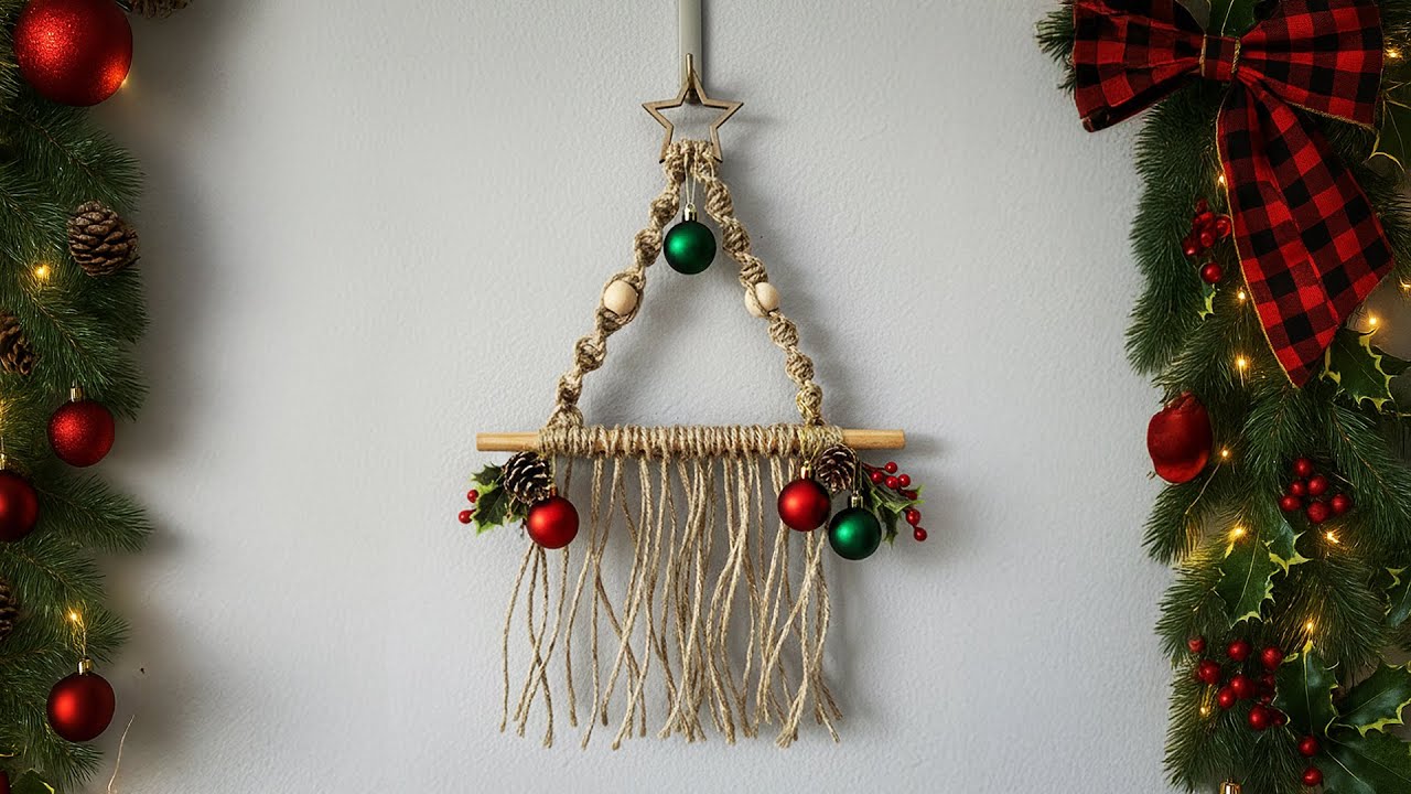 Macram&ecirc; Para Iniciantes - Tutorial de Natal