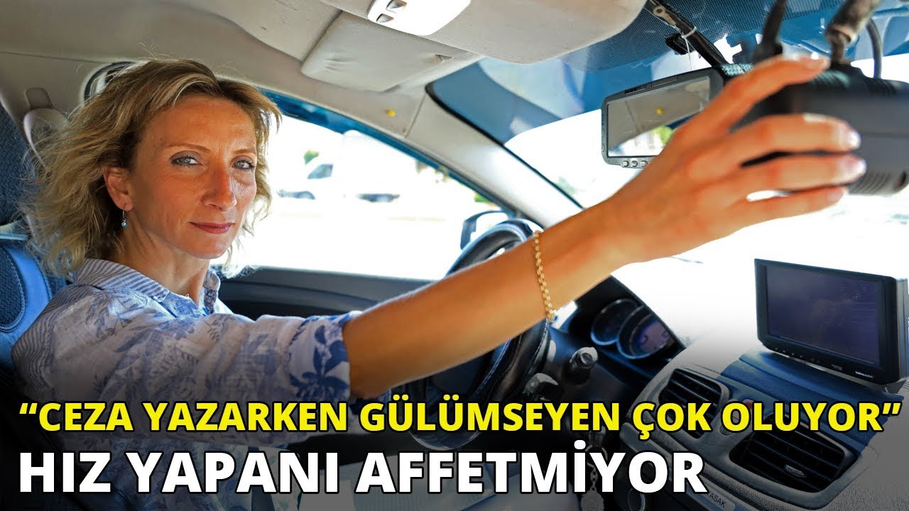 Polis memuru Zehra hız yapanı affetmiyor