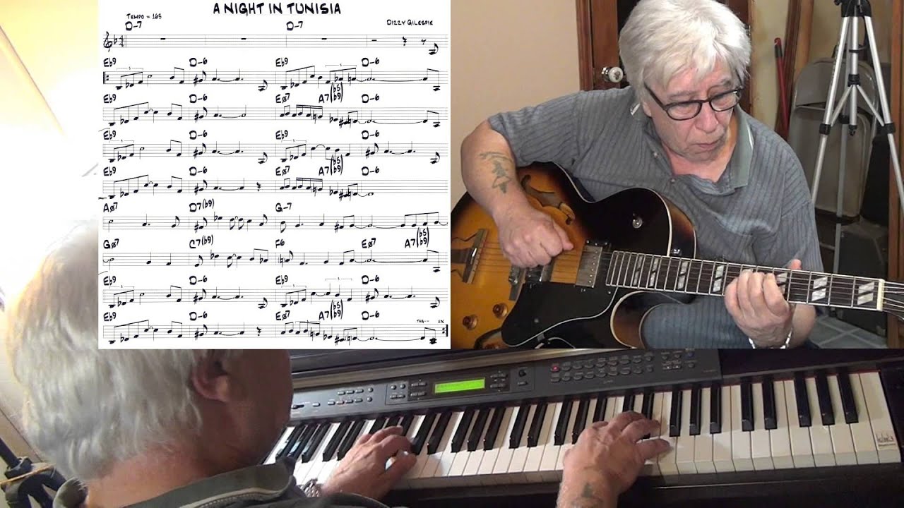A Night In Tunisia - jazz guitar & piano cover ( Dizzy Gillespie ) Yvan Jacques