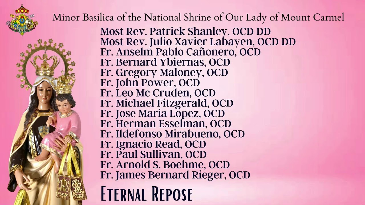Mt. Carmel Shrine Live Stream - Liturgical Services