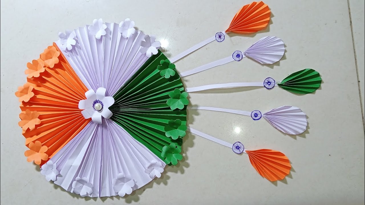 Republic Day Decoration Idea 🇮🇳 | Tiranga Paper Craft | Easy & Beautiful