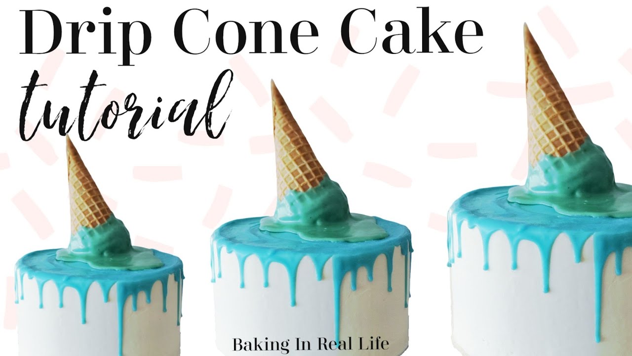 Drip Cone Cake Tutorial