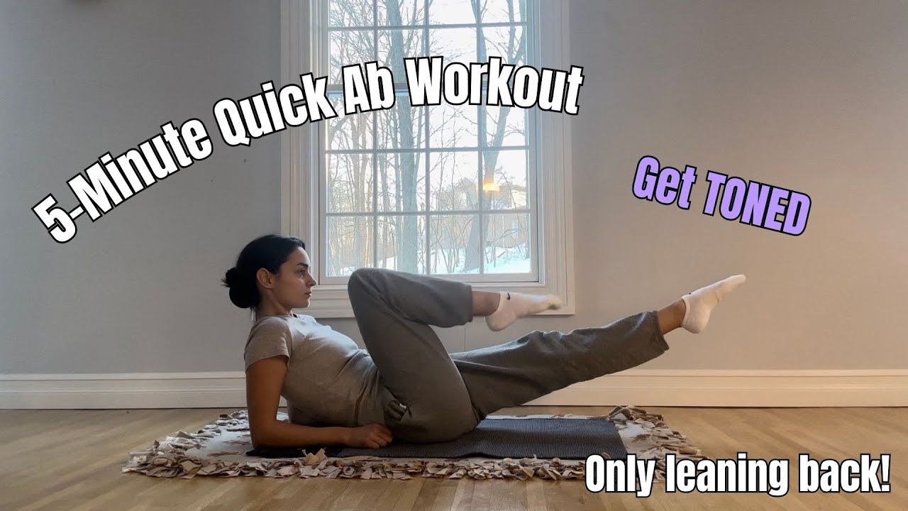 Seated Lean Back Workout | 5 Min Low Impact Core | No Equipment | No Music, Just Timer