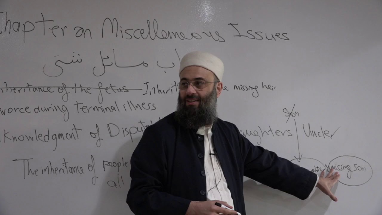 FQI14 Fiqh of Inheritance :: Miscellaneous Topics & Slavery ::