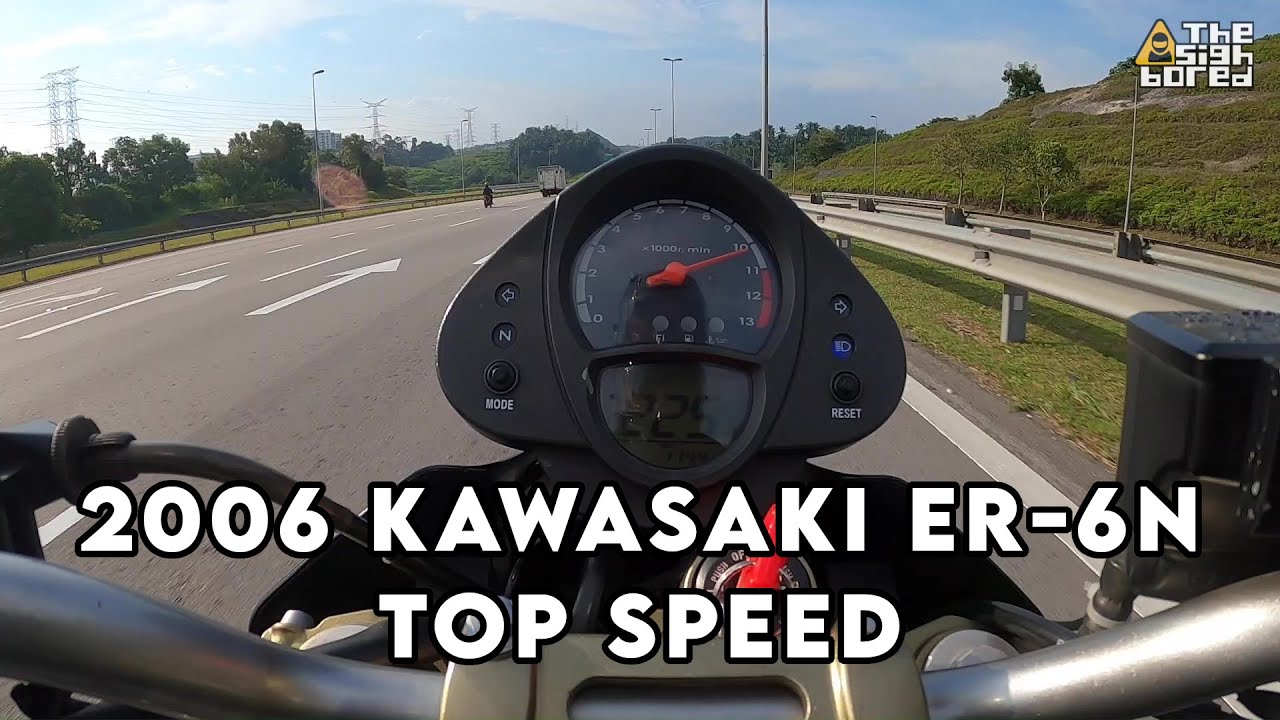 2006 Kawasaki ER-6N | Top speed | Test run