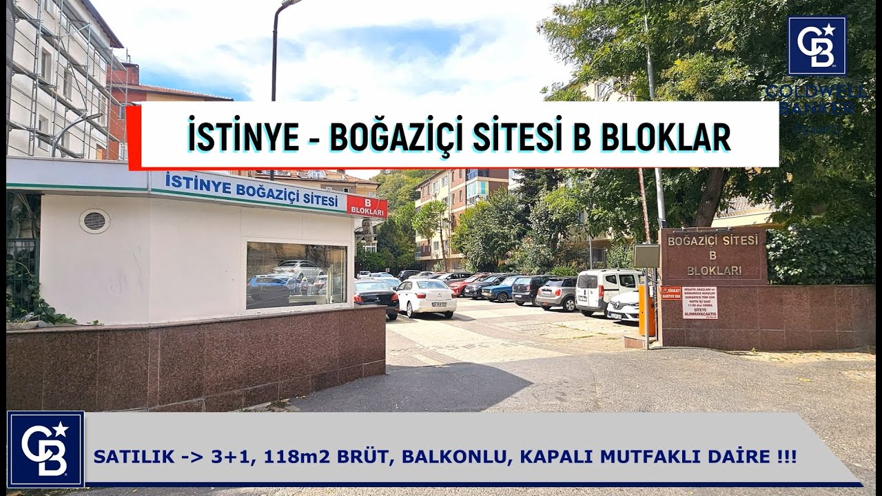 SARIYER İSTİNYE BOĞAZİÇİ SİTESİ B BLOKLAR SATILIK 3+1 DAİRE  FIRSATI