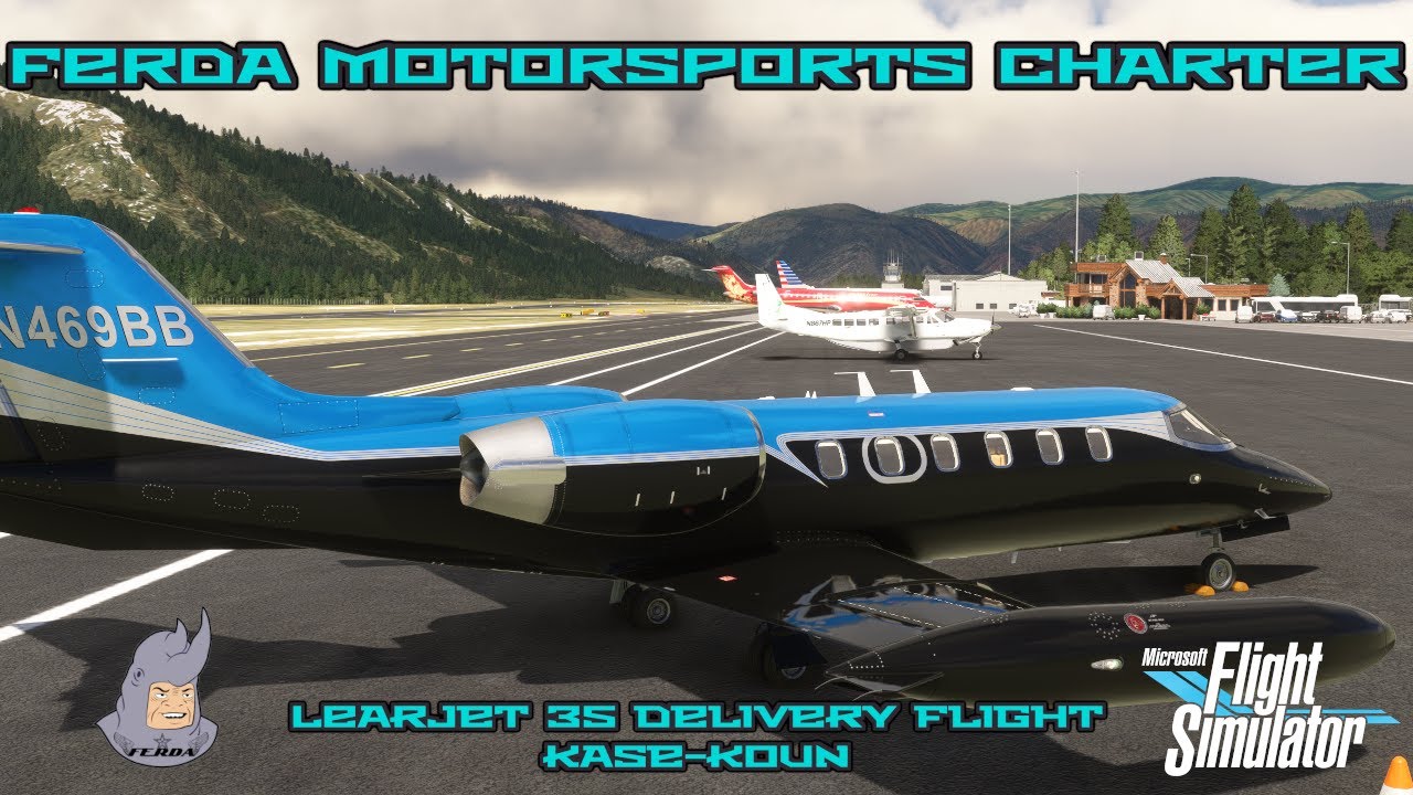 Real Learjet Pilot flies the MSFS FlysimWare Learjet 35A | KASE-KOUN