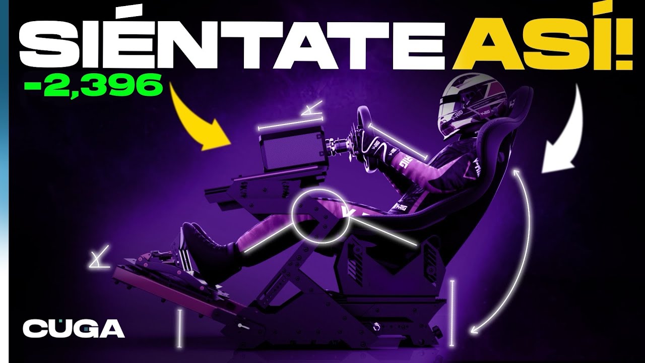 LA MEJOR POSICION PARA SIM RACING. AJUSTA TU ASIENTO CORRECTAMENTE🔥 SIM RACING PARA NOOBS.