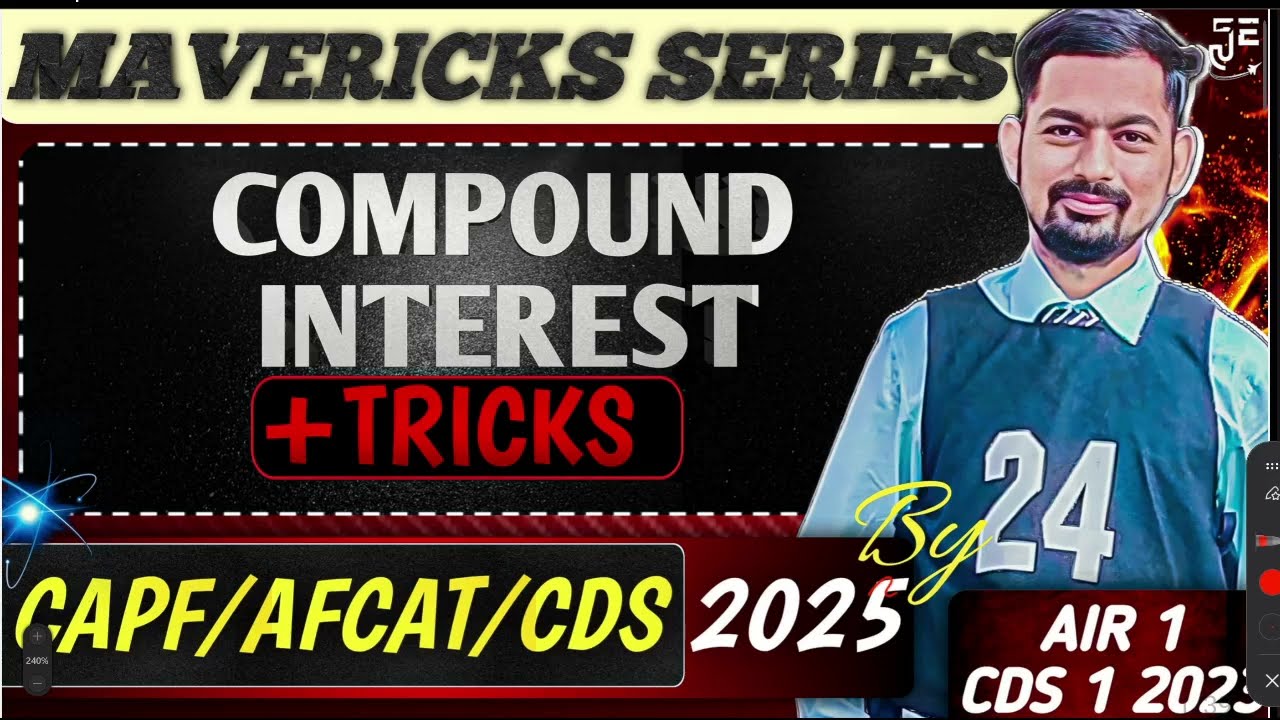 Compound Interest With PYQs || For AFCAT/CDS/CAPF 2 2025 || With Tricks || By UPSC CDS AIR 1