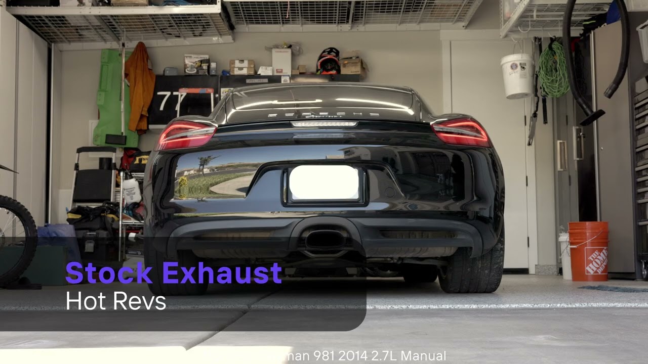 Stock Exhaust vs PSE Cayman 981 2.7 2014