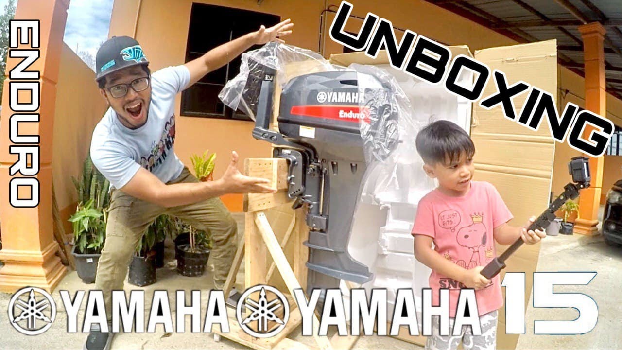 YAMAHA 15HP 2STROKE | Unboxing & First Run | Sea Trial  -MOSYUMA#13