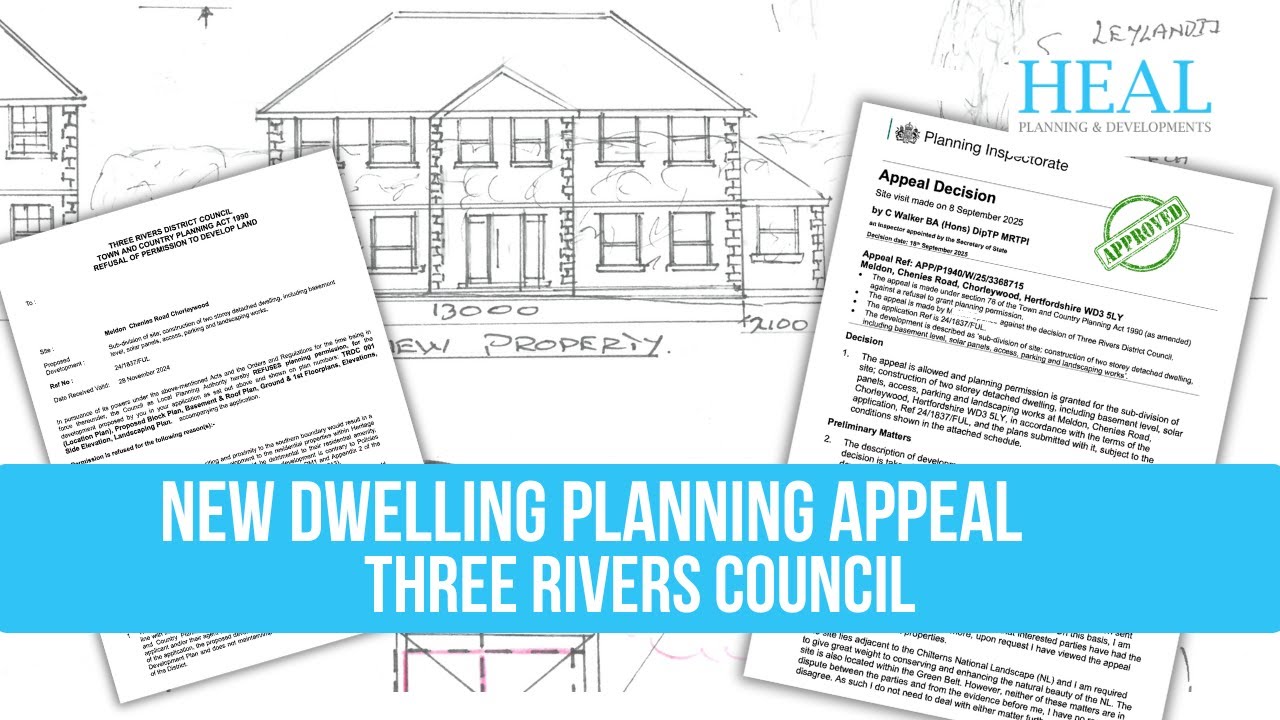 New Dwelling Planning Appeal Three Rivers District Council