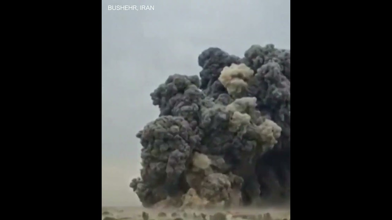 SCENE Large explosion near Bushehr airport in Iran