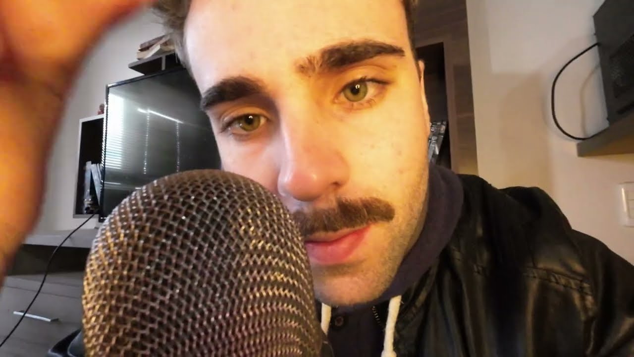 ASMR: Some weird visual triggers (drawing on your face, tweezing, hand movements, whispering)
