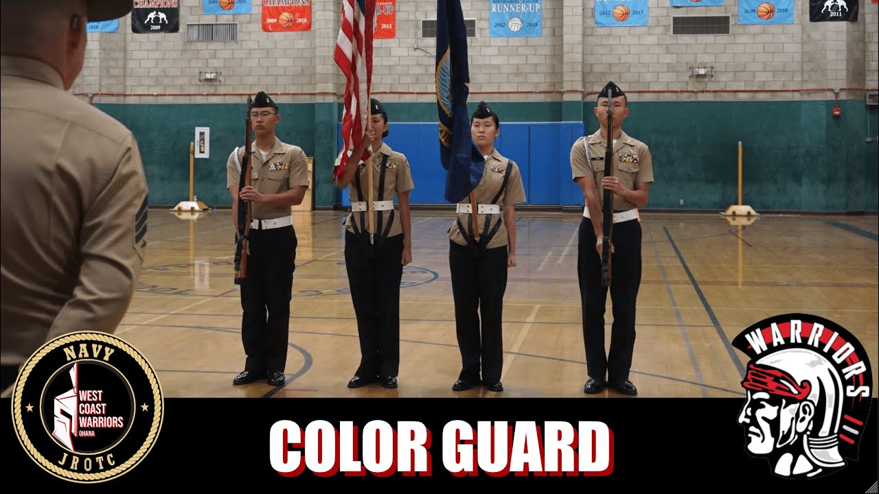 Troy Black Color Guard NJROTC Ramona 2023