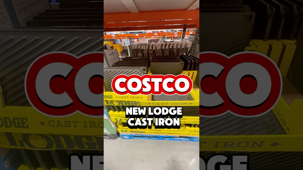 🔥Lodge Cast Iron Double-Sided Grill/Griddle at Costco! #costcofinds #lodgecastiron #castironcooking
