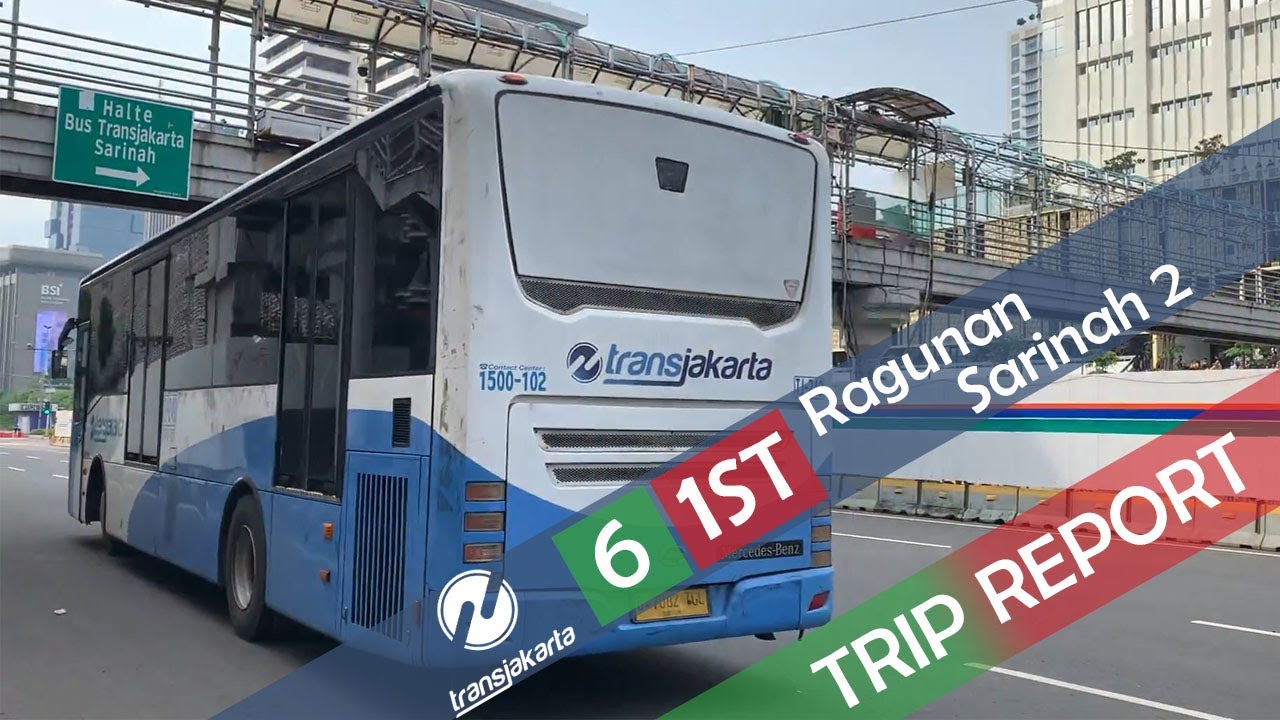 RAGUNAN TO SARINAH WITH ONLY Rp3.500 ($0.25) | TransJakarta | 6 & 1ST. Ragunan to Tosari to Sarinah