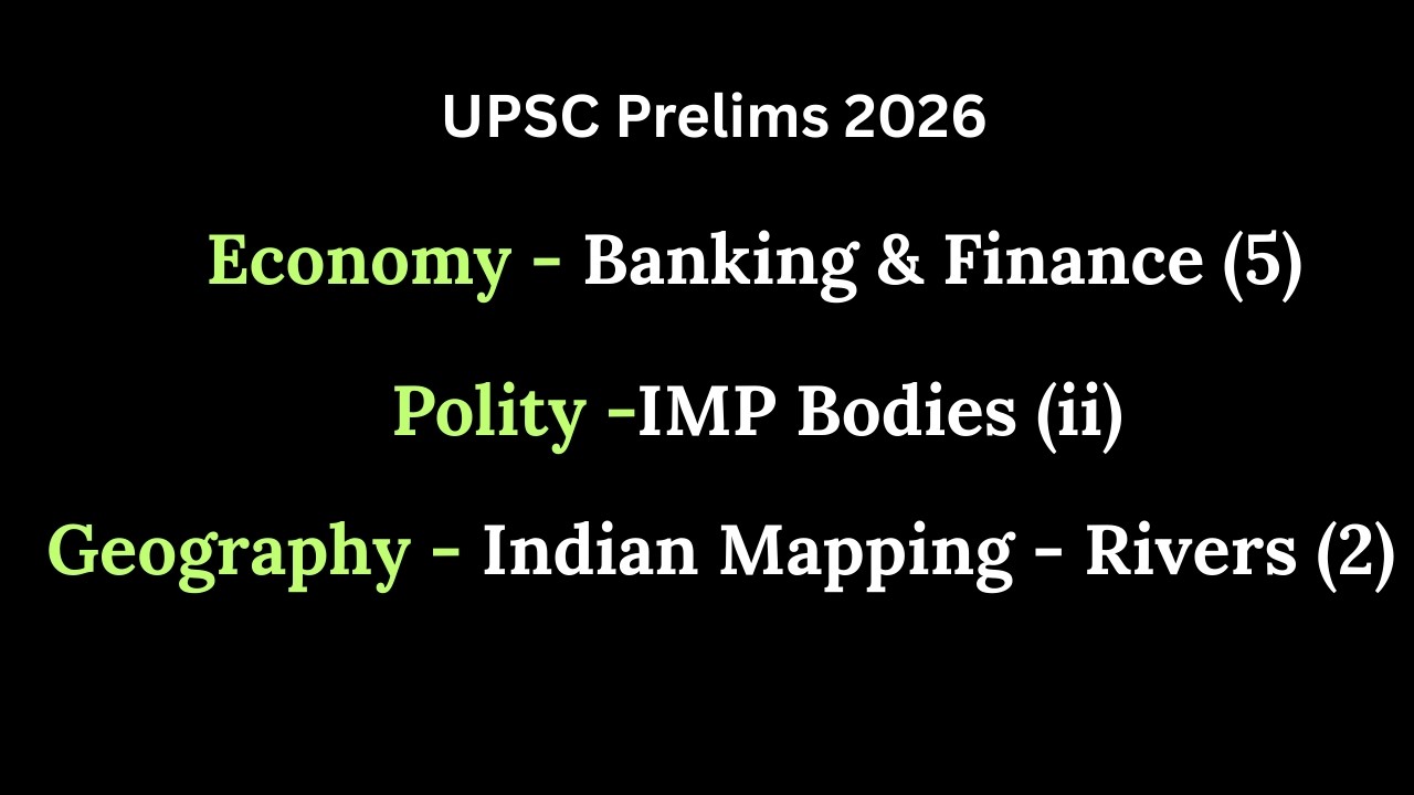 UPSC 2026 Prelims - Economy, Polity, Geography | Class 7 | UPSC MindGame