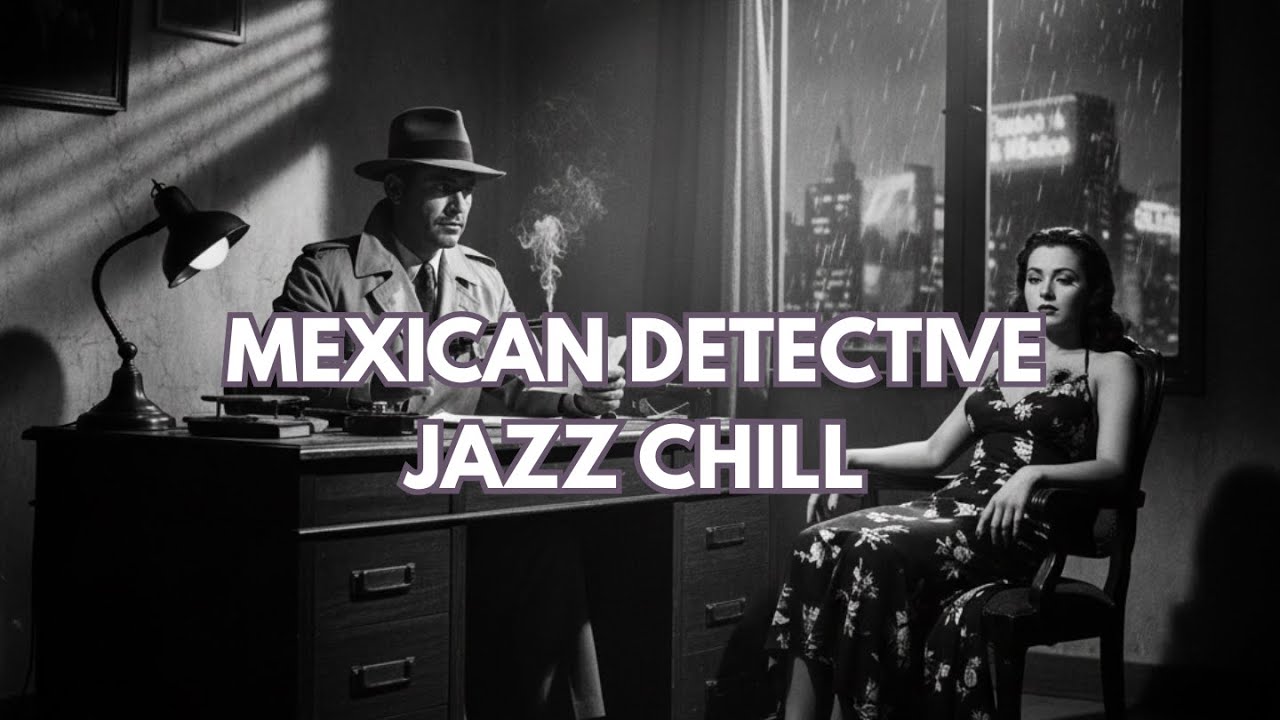 MEXICAN DETECTIVE JAZZ CHILL 🕵️🎷 [1 HOUR] Film Noir Mystery Grooves for Writing, Study & Night Vibes