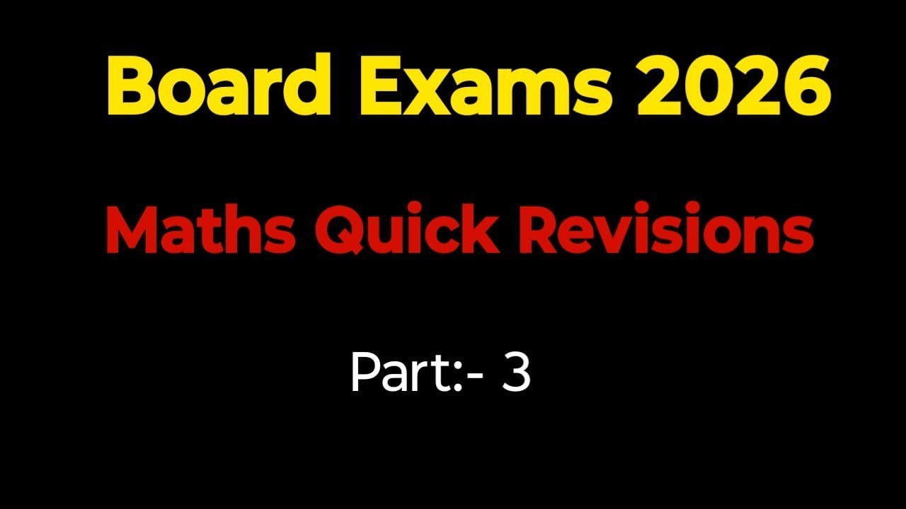 Class 12th Board Exams #Mathspapers #cbseboardexams2026 #oneshot #quickrevisions