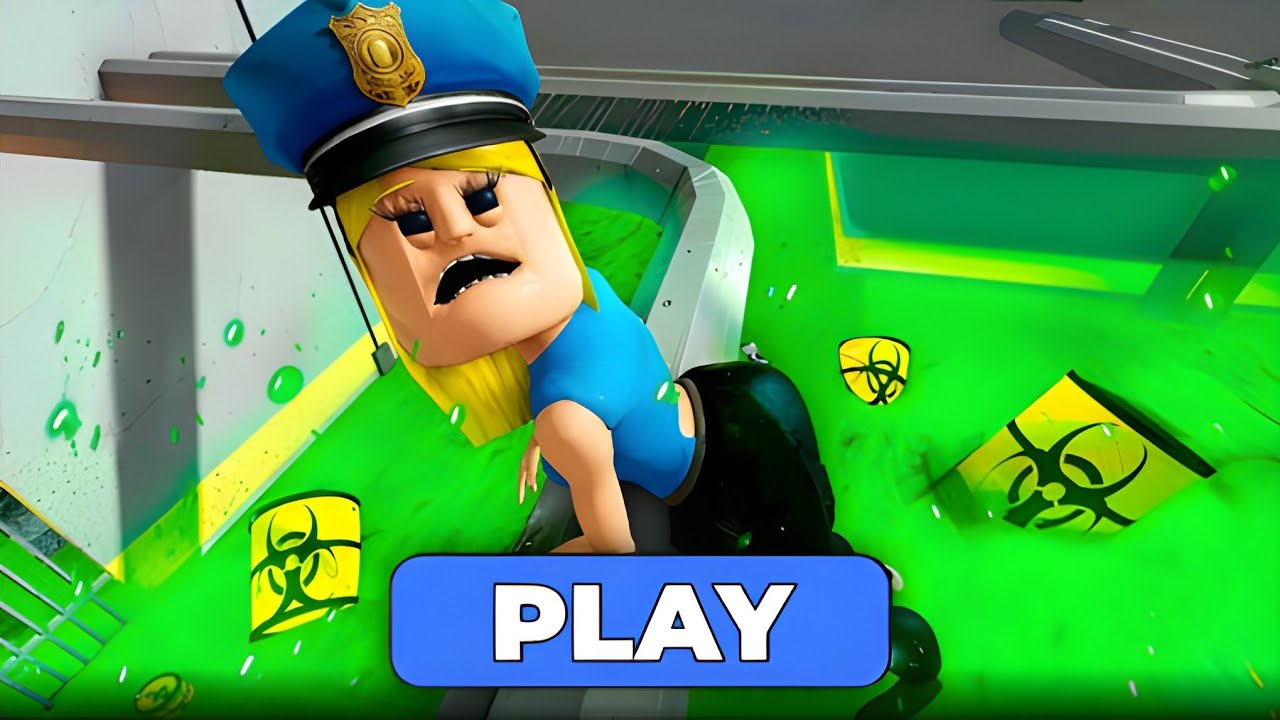 toxic acid woman prison run! (obby) gameplay #roblox #games #obby