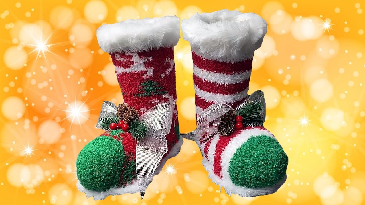 Du kannst nicht nähen, dann ist dieser Nikolaus Stiefel perfekt